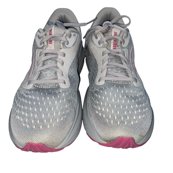 Brooks Adrenaline GTS 24 Women's Gray and Pink Athletic Shoes Size 9.5 Wide - Picture 10 of 16